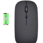 Wireless Rechargeable Mouse 2.4GHz Slim Design DPI 1600. Wireless. Black. Rechargeable