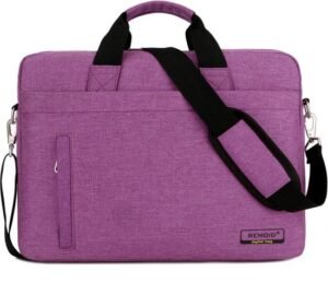 Remoid Digital Laptop Shoulder Bag with Trolley Strap – Pink