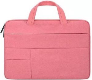 High Five Padded Laptop Shoulder Bag – Pink