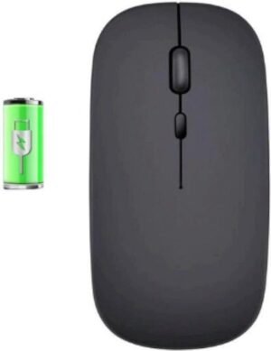 High Five Slim Rechargeable 2.4 GHz Wireless Mouse – Black
